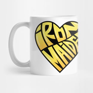 Iron band warp text Mug